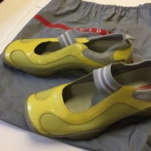 Yellow Prada Shoes